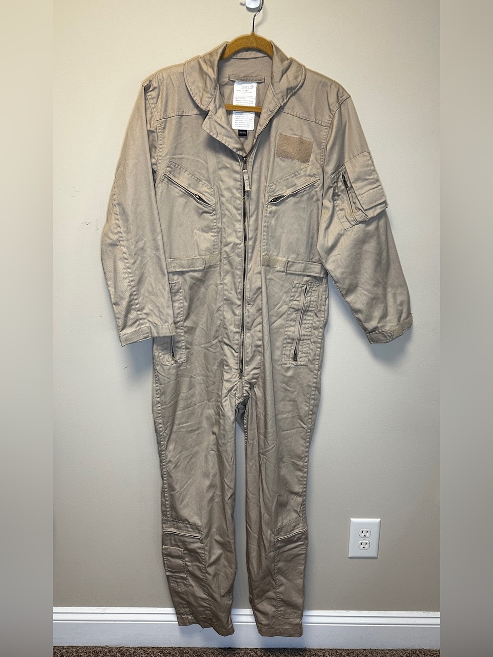 TRU-SPEC Coveralls Men’s 36 Regular Tan Utility Tactical Jumpsuit